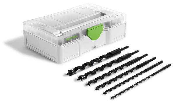 Festool Schlangenbohrer-Set SYS3 S 76-SB CE-SORT/6<br>