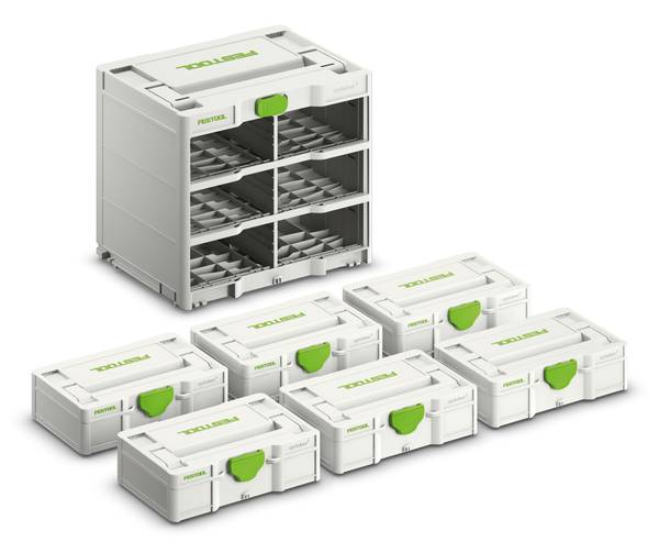 Festool Systainer3 Rack SYS3-RK/6 M 337-Set<br>