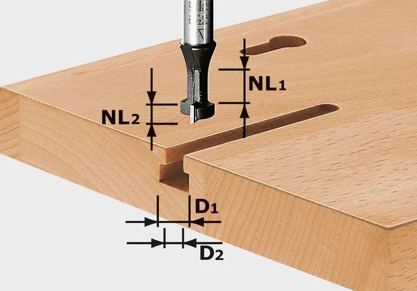 Festool T-Nutfräser HW S8 D10,5/NL13<br>
