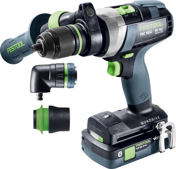 Festool TDC 18/4 5,0/4,0 I-Set Akku-Bohrschrauber QUADRIVE<br>