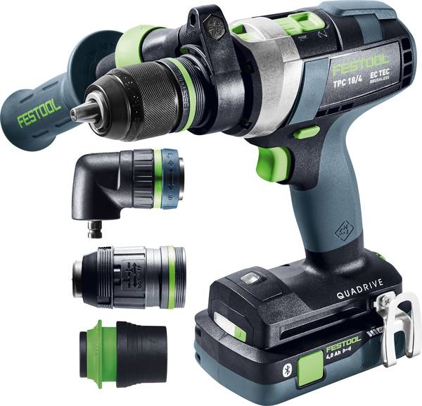 Festool TPC 18/4 5,0/4,0 I-Set/XL Akku-Schlagbohrschrauber QUADRIVE<br>