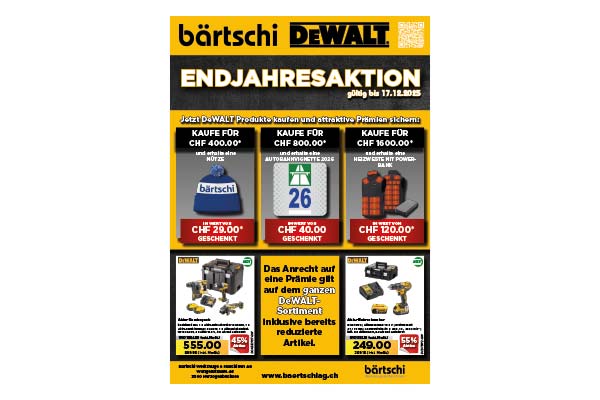 Endjahresaktion DeWALT