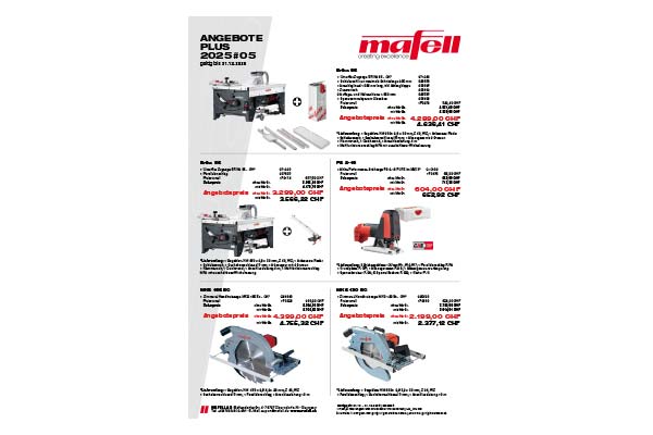 Mafell Angebote Plus 5-25
