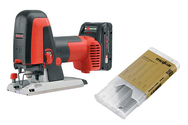 Mafell P2 Akku-Stichsäge im Max inklusive Stichsägeblätter-Set<br>