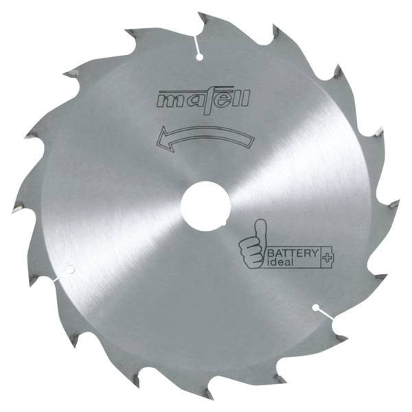 Mafell Sägeblatt-HM, 185 x 1,2/1,8 x 20 mm, Z 16, WZ<br>