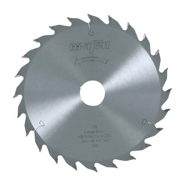 Mafell Sägeblatt-HM, 190 x 1,8/2,5 x 30 mm, Z 24, WZ<br>