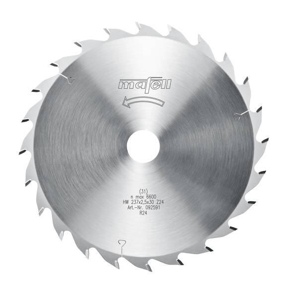 Mafell Sägeblatt-HM, 237 x 1,8/2,5 x 30 mm, Z 24, WZ<br>