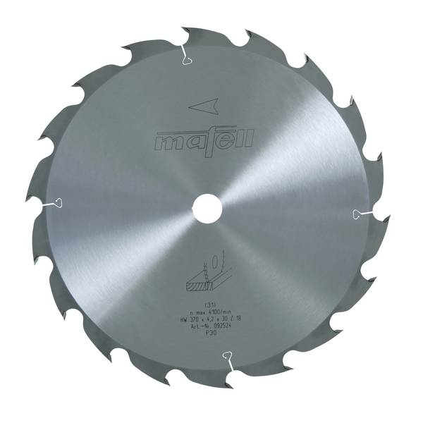 Mafell Sägeblatt-HM, 370 x 2,5/4,2 x 30 mm, Z 18, WZ<br>