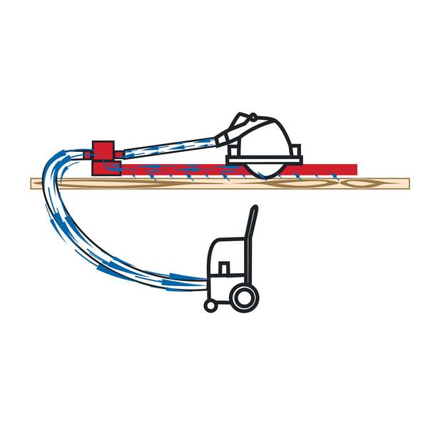 Mafell Saug-Spann-System Aerofix  F-AF 1, mit 1,3 m Schiene<br>