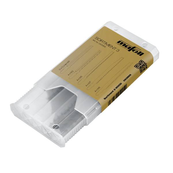 Mafell Sortiment 3, WOOD, 4 x W2, W5, W7, W8, 2x CUnex W1<br>