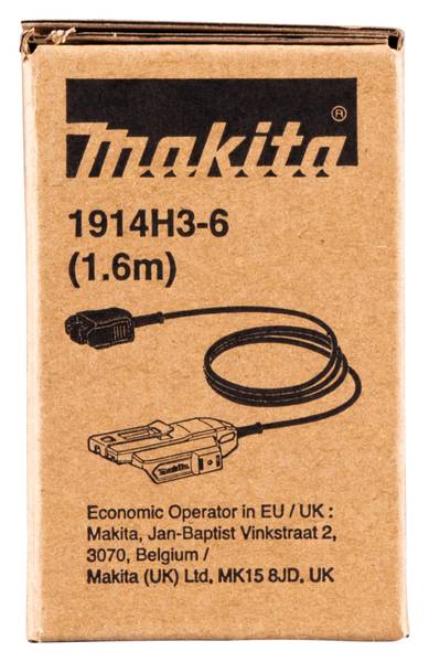 Makita 1914H3-6 Akku-Adapter mit Kabel 1,6 m<br>