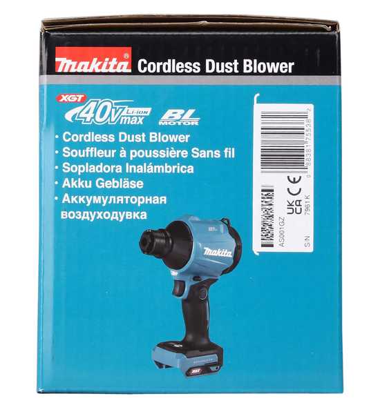 Makita AS001GZ Akku-Blasgerät 40V<br>