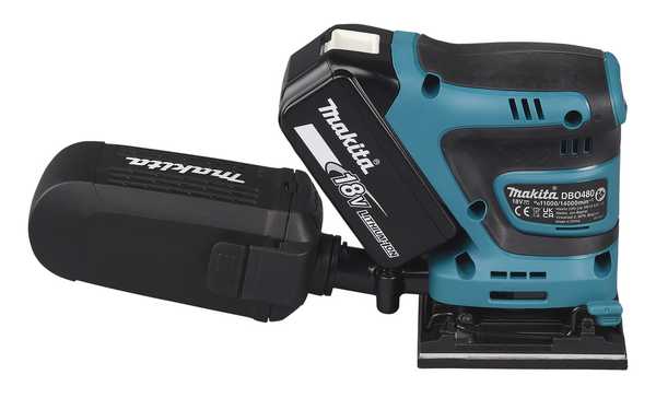 Makita DBO480RTJ Akku-Schwingschleifer 18V<br>