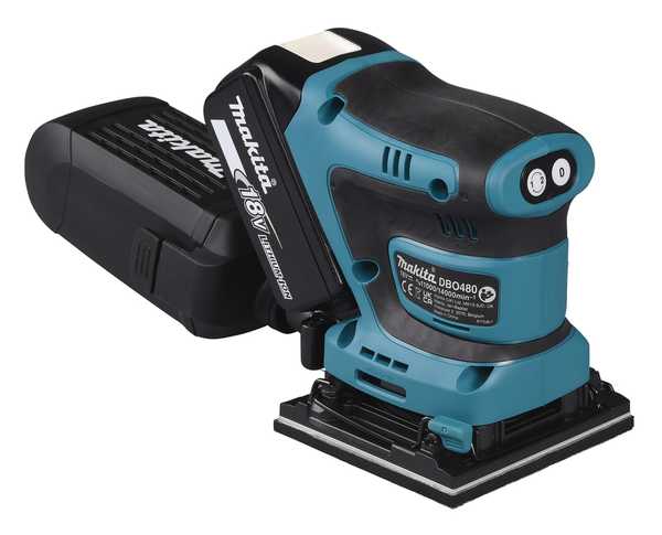 Makita DBO480RTJ Akku-Schwingschleifer 18V<br>