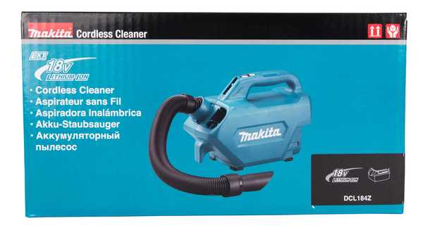 Makita DCL184Z Akku-Staubsauger für Auto 18V<br>