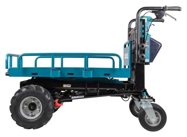 Makita DCU601Z Akku-Schubkarre mit Elektro-Hubtisch<br>