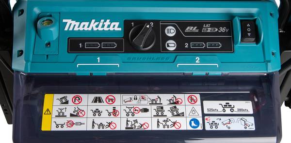 Makita DCU601Z Akku-Schubkarre mit Elektro-Hubtisch<br>