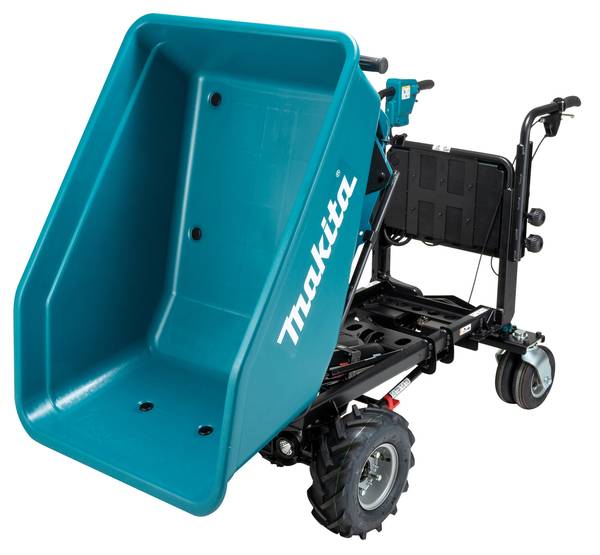 Makita DCU602Z Akku-Schubkarre mit Elektro-Kippmulde<br>
