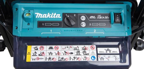 Makita DCU602Z Akku-Schubkarre mit Elektro-Kippmulde<br>