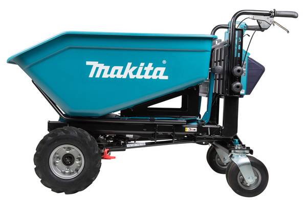 Makita DCU602Z Akku-Schubkarre mit Elektro-Kippmulde<br>