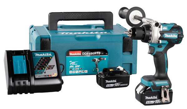 Makita DDF486RTJ Akku-Bohrschrauber 18V<br>