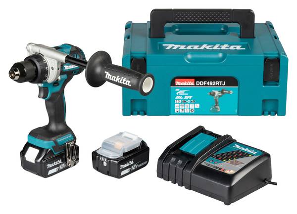 Makita DDF492RTJ Akku-Bohrschrauber<br>