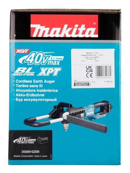 Makita DG001GZ05 Akku-Erdbohrer 40V<br>