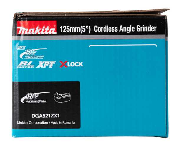 Makita DGA521ZX1 Akku-Winkelschleifer 18V<br>