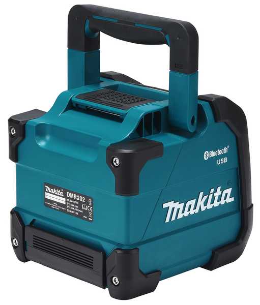 Makita DMR202 Akku-Baustellen-Lautsprecher 18V/12V/AC<br>