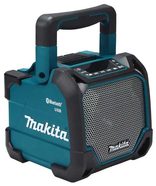 Makita DMR202 Akku-Baustellen-Lautsprecher 18V/12V/AC<br>