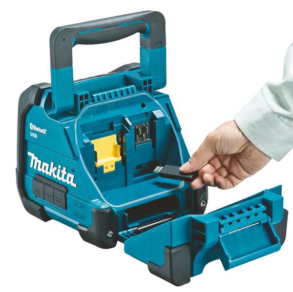 Makita DMR202 Akku-Baustellen-Lautsprecher 18V/12V/AC<br>