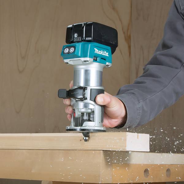 Makita DRT50ZJX11 SET 18V Einhandfräse und Kantenfräse<br>