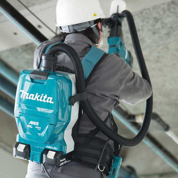 Makita DVC265ZXU Akku-Rucksackstaubsauger 18V<br>