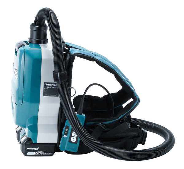 Makita DVC265ZXU Akku-Rucksackstaubsauger 18V<br>