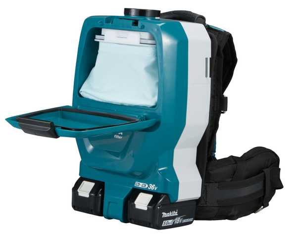 Makita DVC265ZXU Akku-Rucksackstaubsauger 18V<br>