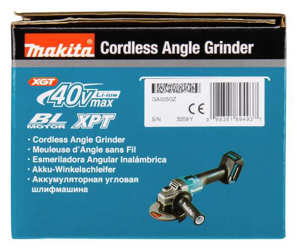 Makita GA005GZ Akku-Winkelschleifer 40V<br>