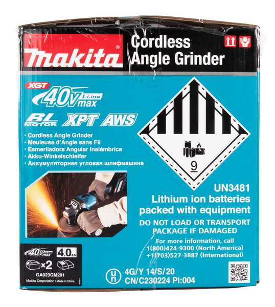 Makita GA023GM201 Akku-Winkelschleifer 40V<br>