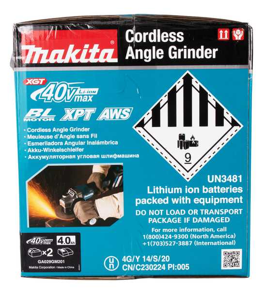 Makita GA029GM201 Akku-Winkelschleifer 40V<br>