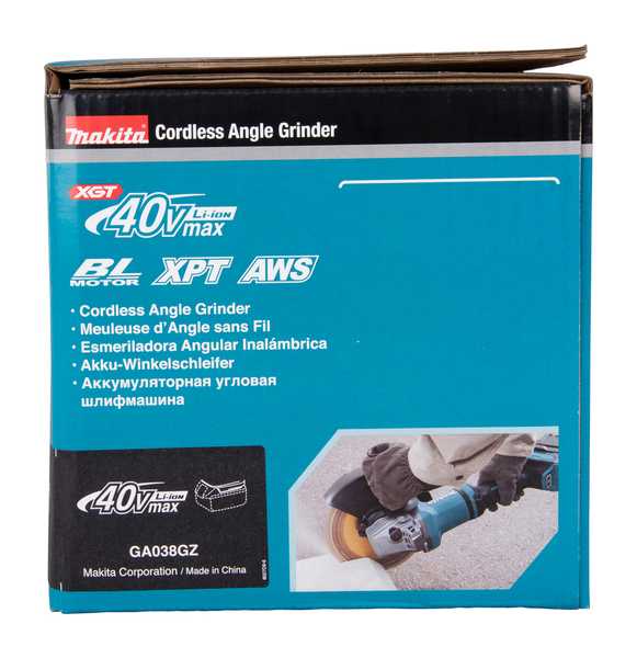 Makita GA038GZ Akku-Winkelschleifer 40V<br>