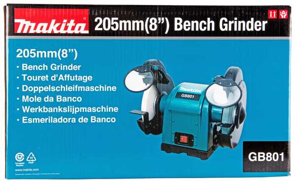 Makita GB801 Elektronische Doppelschleifmaschine<br>