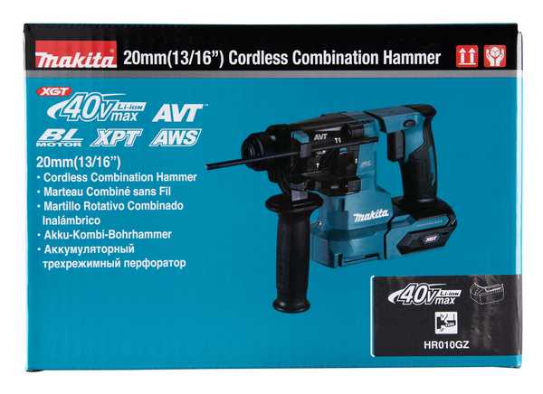 Makita HR010GZ Akku-Bohr- und Spitzhammer 40V<br>