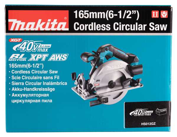 Makita HS012GZ Akku-Handkreissäge 40V<br>