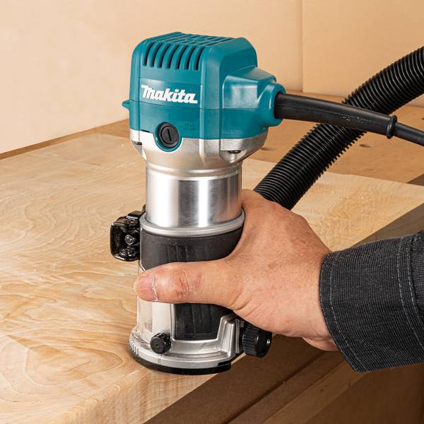 Makita RT0702CX2J SET Elektrische Einhandfräse und Kantenfräse<br>