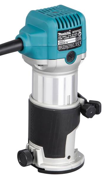 Makita RT0702CX2J SET Elektrische Einhandfräse und Kantenfräse<br>