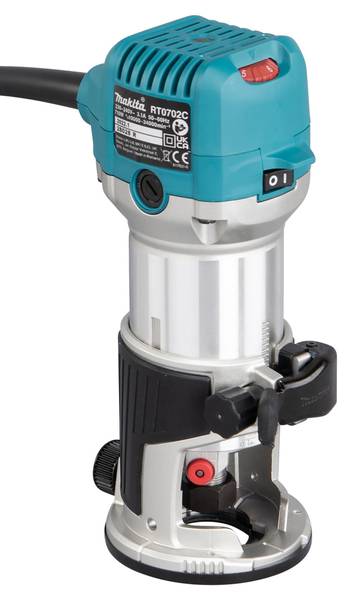 Makita RT0702CX2J SET Elektrische Einhandfräse und Kantenfräse<br>