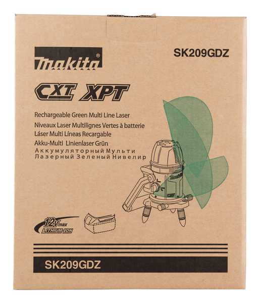 Makita SK209GDZ Akku-Nivellier Kreuzlaser 12V<br>