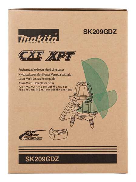 Makita SK209GDZ Akku-Nivellier Kreuzlaser 12V<br>