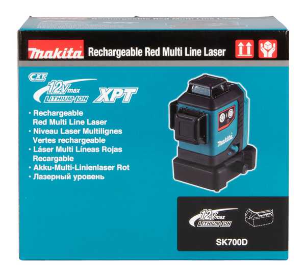 Makita SK700D Akku-Kreuz Linienlaser rot 360°<br>