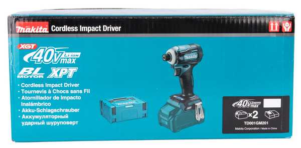 Makita TD001GM201 Akku-Schlagschrauber 40V<br>