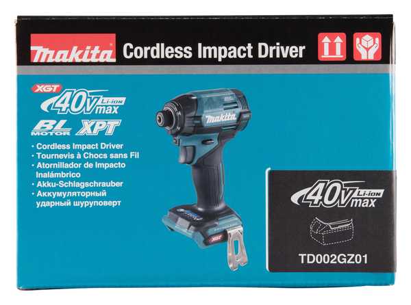 Makita TD002GZ01 Akku-Schlagschrauber 40V<br>